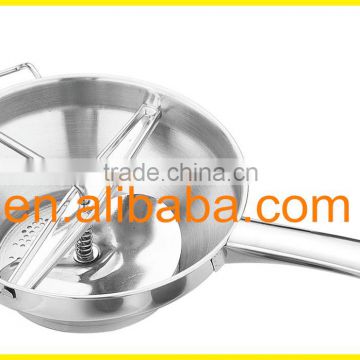 High grade stainless steel hand operated vegetable/ food/ potato chopper with mirror polish outside