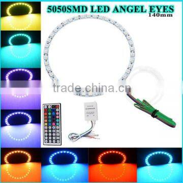 auto parts High Quality 40mm 50mm 60mm 70mm 140mm angle eyes rgb 5050 smd rgb LED Angel Eye