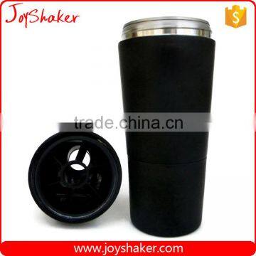 Black Coating Stainless Steel Vaccum Protein Shaker Bottle With 200ML Storage for Nutrition Powder Quality Choice photo-3