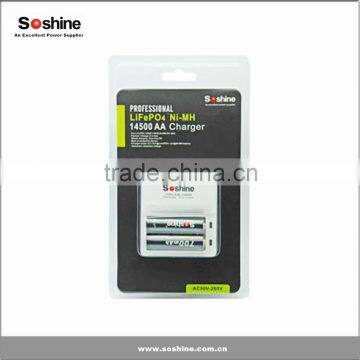 Soshine F7 Lifepo4 Ni-MH Universal Battery Charger Li-FePO4 14500 10440 (3.2V) /Ni-MH AA AAA (1.2V) Intelligent Battery Charger photo-4