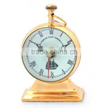 Antique brass table clock-promotional gift table clock 2063