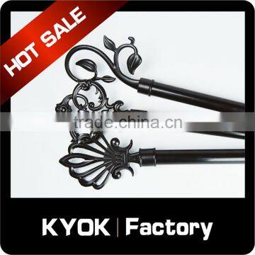 KYOK Muslim Style Ceiling Mounted Double Curtain Rod,window Cast Iron Accessories,curtain Poles for Africa photo-4