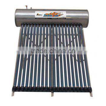 pressurized solar water heater with heat pipe