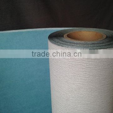 Blue dry steatate anti-clog coated abrasive paper roll alumina latex paper for hardwood sanding metal surface polishing