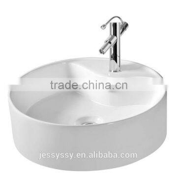 Bathroom Counter Top Small Circular Wash Hand Basin Cabinet S03