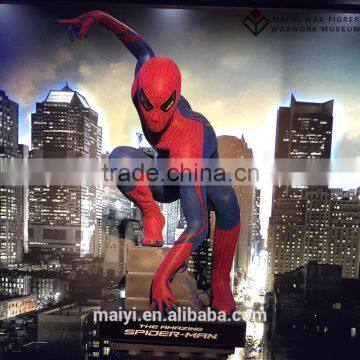 2015 Hot Sale Realistic Life Size Resin Statue Spider-Man