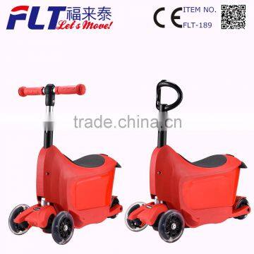 2015 FLT New kids scooter with seat and container for smart remind