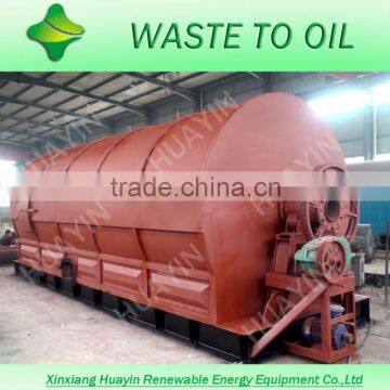 Waste tyre/plastic oil distillation plant