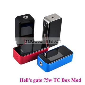 Hell's gate 75w TC Box Mod 2inch colorful TFT screen Hell's gate 75w