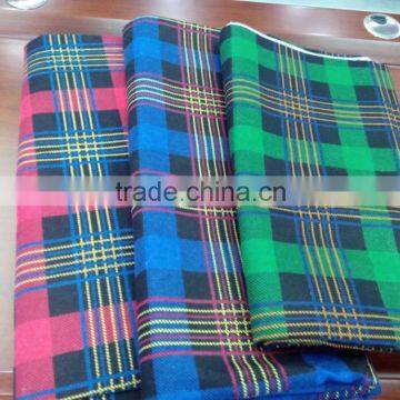 polyester/ cotton flannel fabric two side brushed for shirt