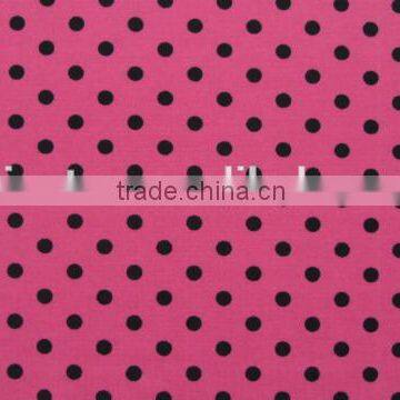 Black Dot on Green Polyester Milk Fiber Spandex Print Fabric Names photo-5