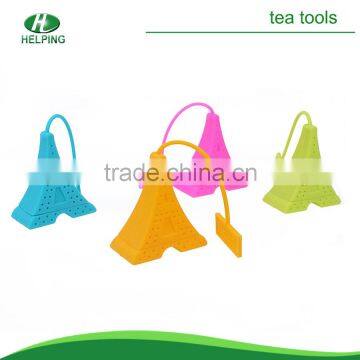 Tower Shaped silicone tea strainer with water bottle