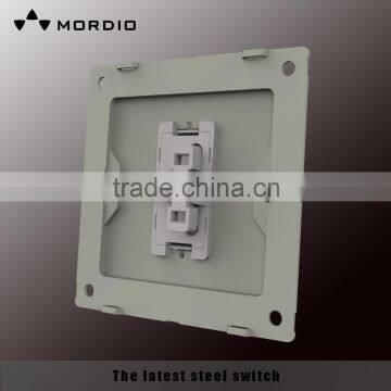 2015 NEW Design British Standard PC White Push Button 16AX 250V TV SOCKET Wall Switch Socket