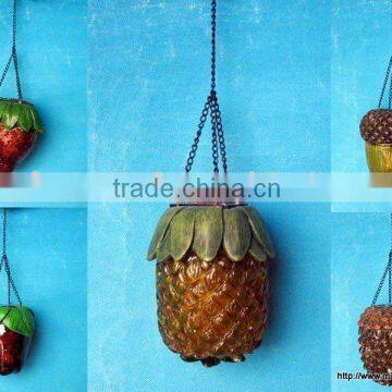 Polyresin Fruit Solar Light For Garden Decoration Craft