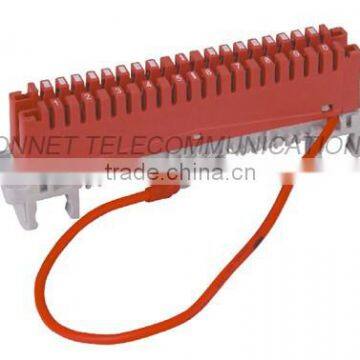 Crimson 10 pair profile earth module with full red cable
