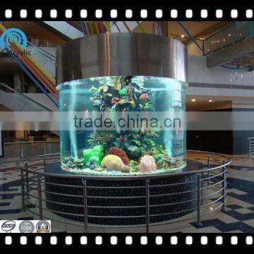 UV cylindrical acrylic aquarium