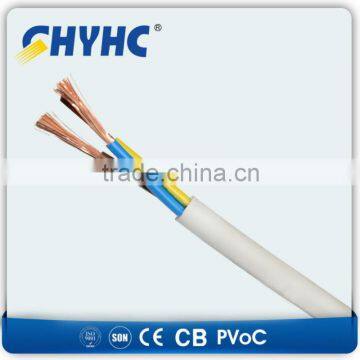 Wenzhou factory H03VVH2-F 2X0.75mm2 in power Cables