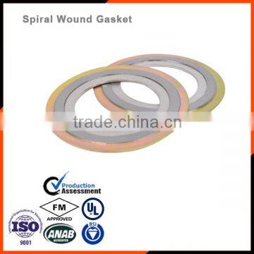 China hardware grooved metal gasket metallic spiral wound gasket/spiral wound gasket