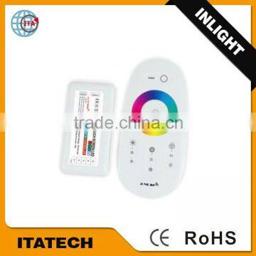 12V~24VDC 20~30m remotecontrol distance 2.5G RGB+W LED touch panel controller/Dimmer