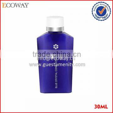 fashionable cosmetic Bottle with caps blue small 30ml shampoo bottles