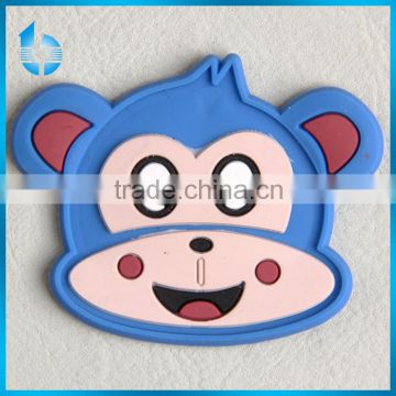 Custom rubber badge label with color logo pvc label for garment