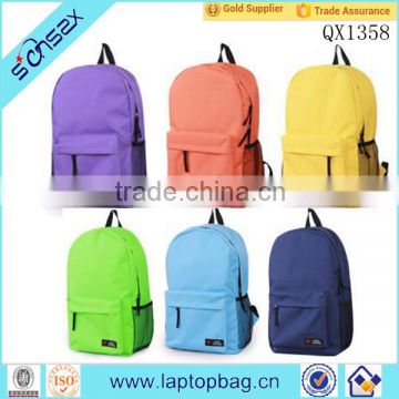 High quality fashionable canvas school backpack bags for school girls