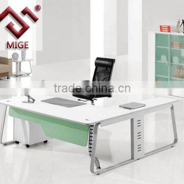 Contemporary Melamine Surface Wood Modern Office Desk