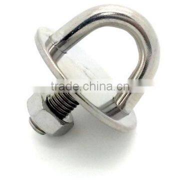 6mm Stainless Steel Round Eye Plate with Threaded Stud