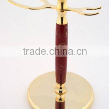 brush stand gold color safety razor stand & shaving brush stand