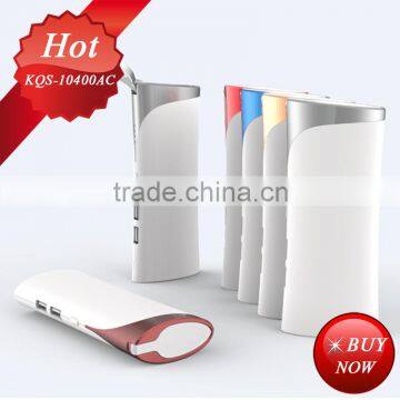 portable charger 5V/2.1A(flash led torch light ) new xiaomi power bank 10400mah