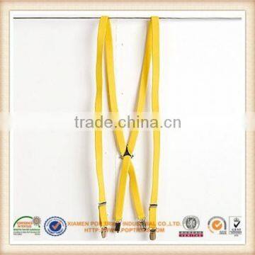 1" yellow suspender for kids' clothing