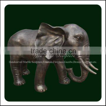 Large Brass Elephant Statue Antique Brass Elephant