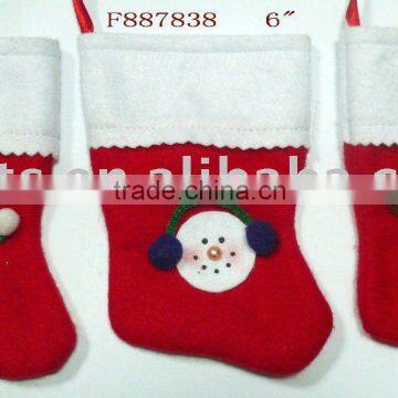 snowman mini Christmas stocking