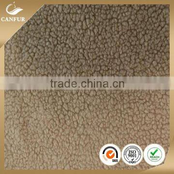 High quality China Manufacturer produced super soft polyester Sherpa fleece fabric for lining