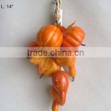 2014 Artificial Fruits Fake Pumpkin 14 inch Artificial Pumpkin String