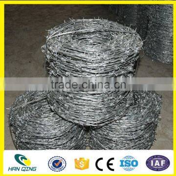 factory hot 12-1/2x14 electro galvanized pvc coated barbed wire coil on sale