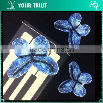Decorative For Dress Sprakling Butterfly Sequin Applique Patch