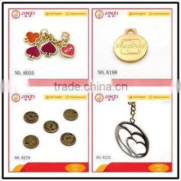 Made in Guangzhou High quality metal custom pendant jewelry tag