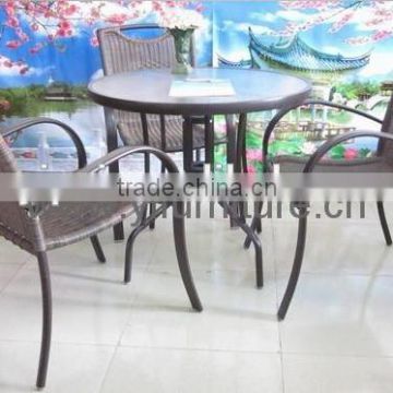 8 Outdoor leisure rattan aluminum sets for hotel furniture YC091 YT40