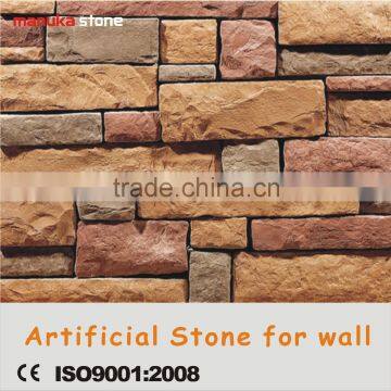 Artificial culture stone light weight easy install thin sheet wall coating stone