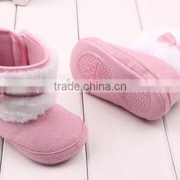 New White Bownot Design Baby Girls Boots Winter Warm Snow Boots For Girls Quality Choice photo-4