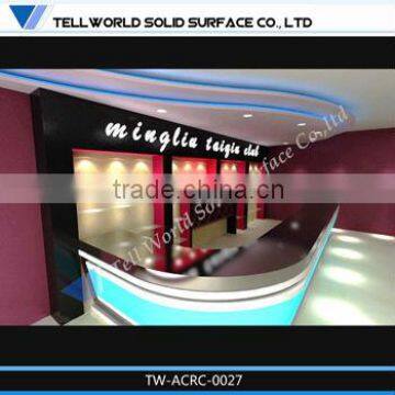 2014 exclusive design reception desk beauty spa reception desk