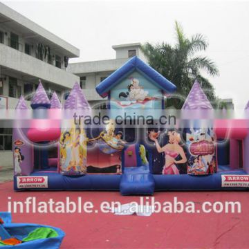 Factory direct sales inflatable obstacle tunnel game funny city fairy tale game