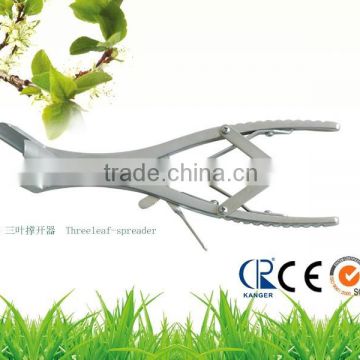 laparoscopic autoclavable medical stainless steel threeleaf-spreader