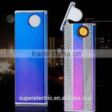 High quality custom made electronic lighters hot sale metal usb battery electric lighter