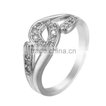 Romantic Wedding Ring Special Shaped Rhinestone Women Engagement Ring