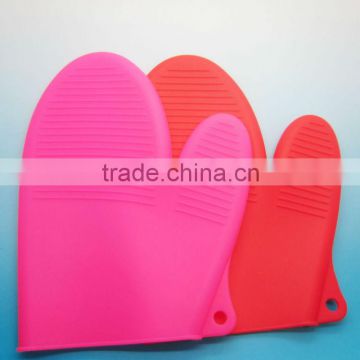 customized color logo heat resistant silicone rubber gloves