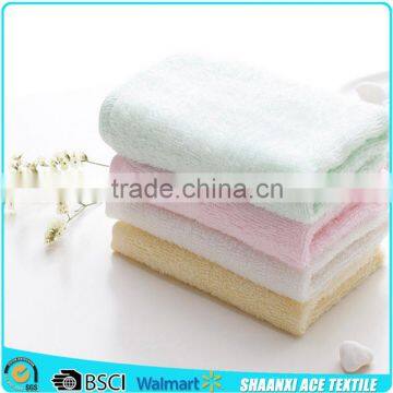 Factory wholesale cotton material Plain color soft and durable face towel