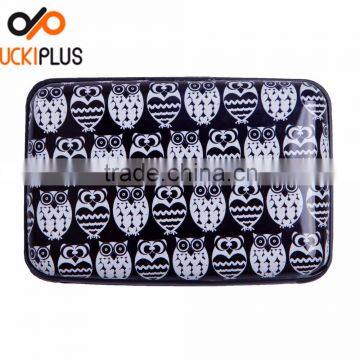 Luckiplus Inventory Black & White Owls Aluminum Wallets Identity Theft Blocker