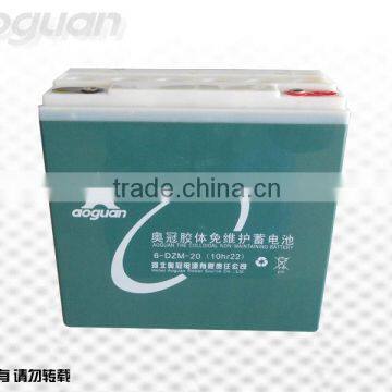 12V20Ah (6-DZM-20) Electric Bicycle GEL Battery